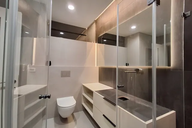 חדר רחצה, מקלחון, התקנה של GlassFix
